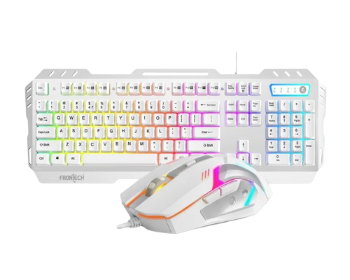 Frontech  KB-0009W Metal Warrior Gaming Combo White