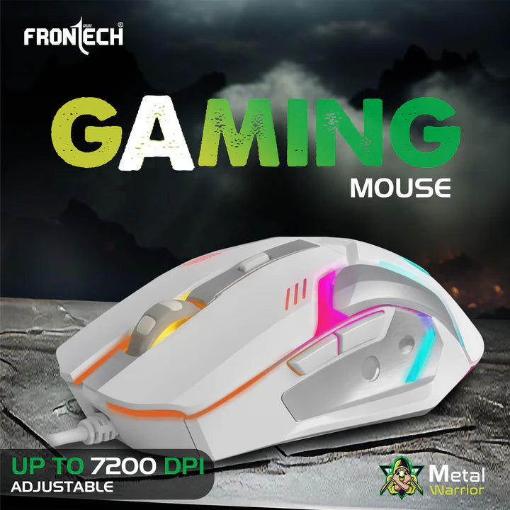 Frontech  KB-0009W Metal Warrior Gaming Combo White