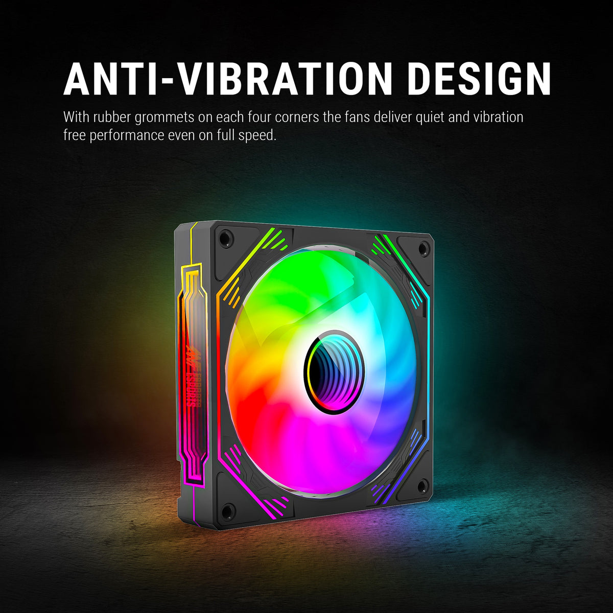 Ant Esports Sciflow 120mm ARGB 3 IN 1 ARGB Case Fan Kit - Black