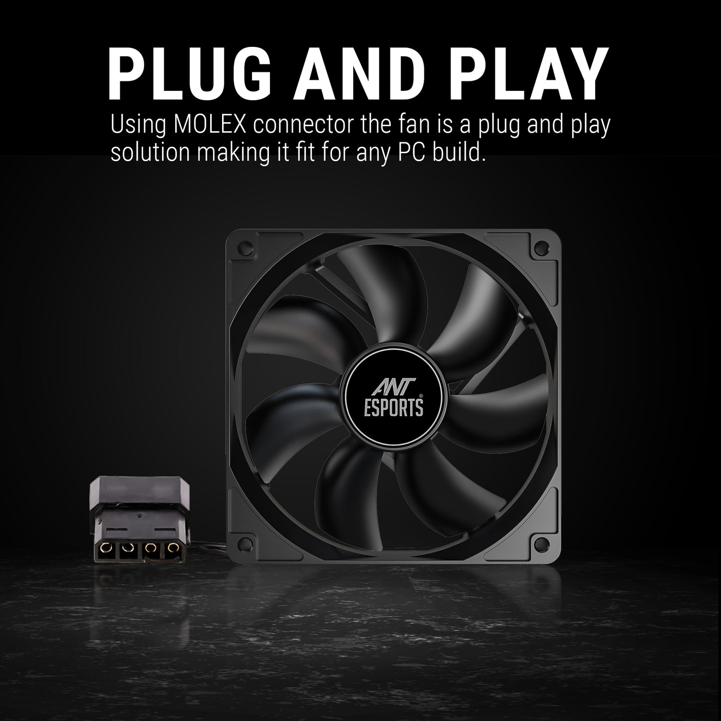 Ant Esports CarbonFlow 120mm Black Case Fan