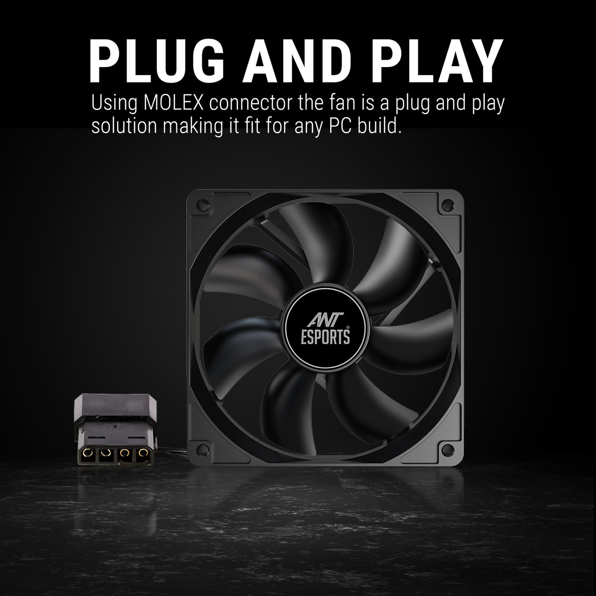 Ant Esports CarbonFlow 120mm Black Case Fan