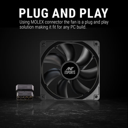 Ant Esports CarbonFlow 120mm Black Case Fan