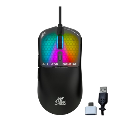 Ant Esports Virtus100 Wired Gaming Mouse 12800DPI