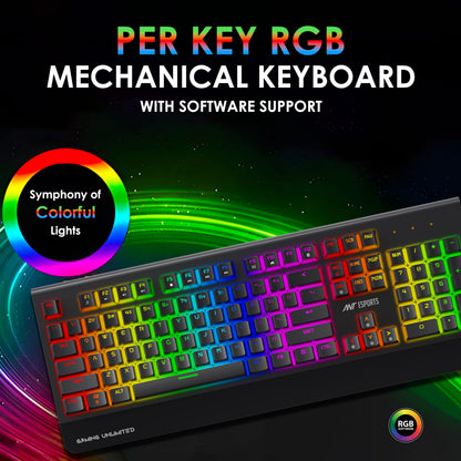 Ant Esports MK4000 Mechanical Wired Gaming Keyboard Black
