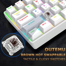 Ant Esports MK1300 V2 Mechnical Wired Gaming keyboard with RGB (White)