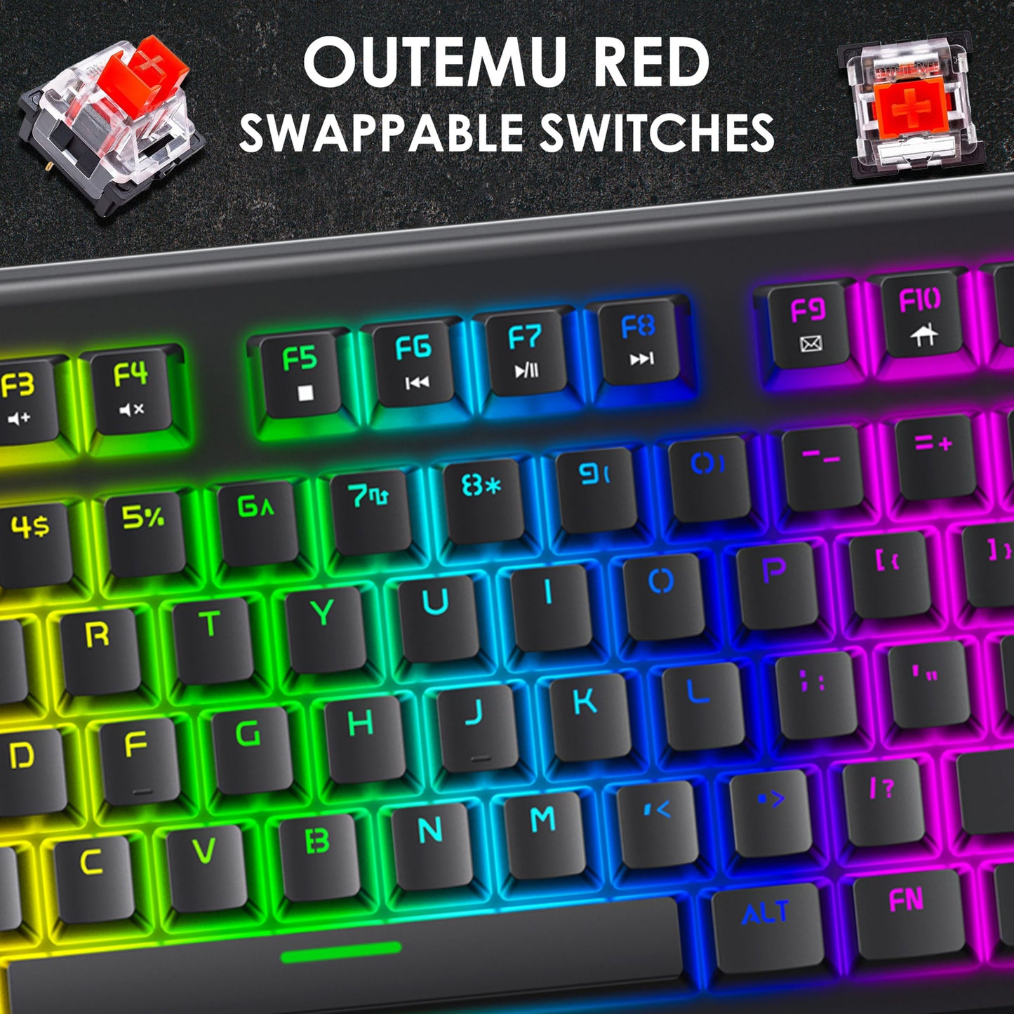 Ant Esports MK4000 Mechanical Wired Gaming Keyboard Black