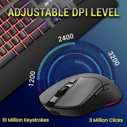 Ant Esports KM550PRO Wireless Keyboard & Mouse Combo – Black