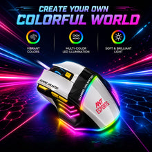 Ant Esports Strike10 Wired Optical Gaming Moue – White