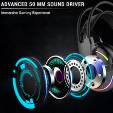 Ant Esports H525 Pro RGB Gaming Headset Gaming Over Ear Wired Headphones with Mic