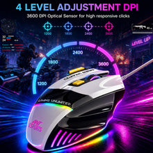 Ant Esports Strike10 Wired Optical Gaming Moue – White