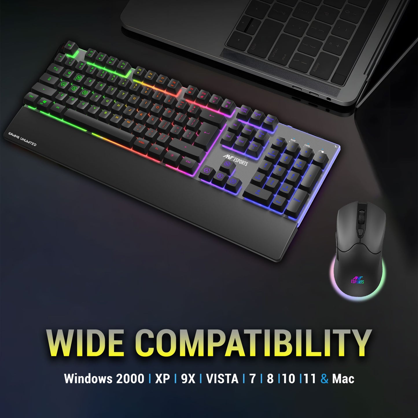Ant Esports KM550PRO Wireless Keyboard & Mouse Combo – Black