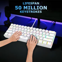 Ant Esports MK1300 V2 Mechnical Wired Gaming keyboard with RGB (White)