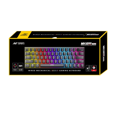 Ant Esports MK1850 Mechanical Wired Gaming Keyboard Red Switch Hot-Swap Mech Keyboard