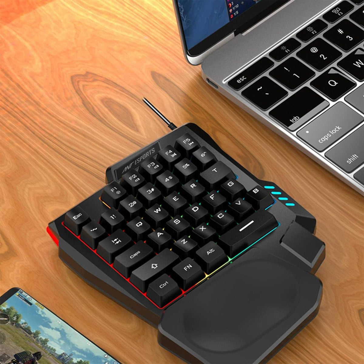 Ant Esports MK1001 One Handed RGB Gaming Keyboard