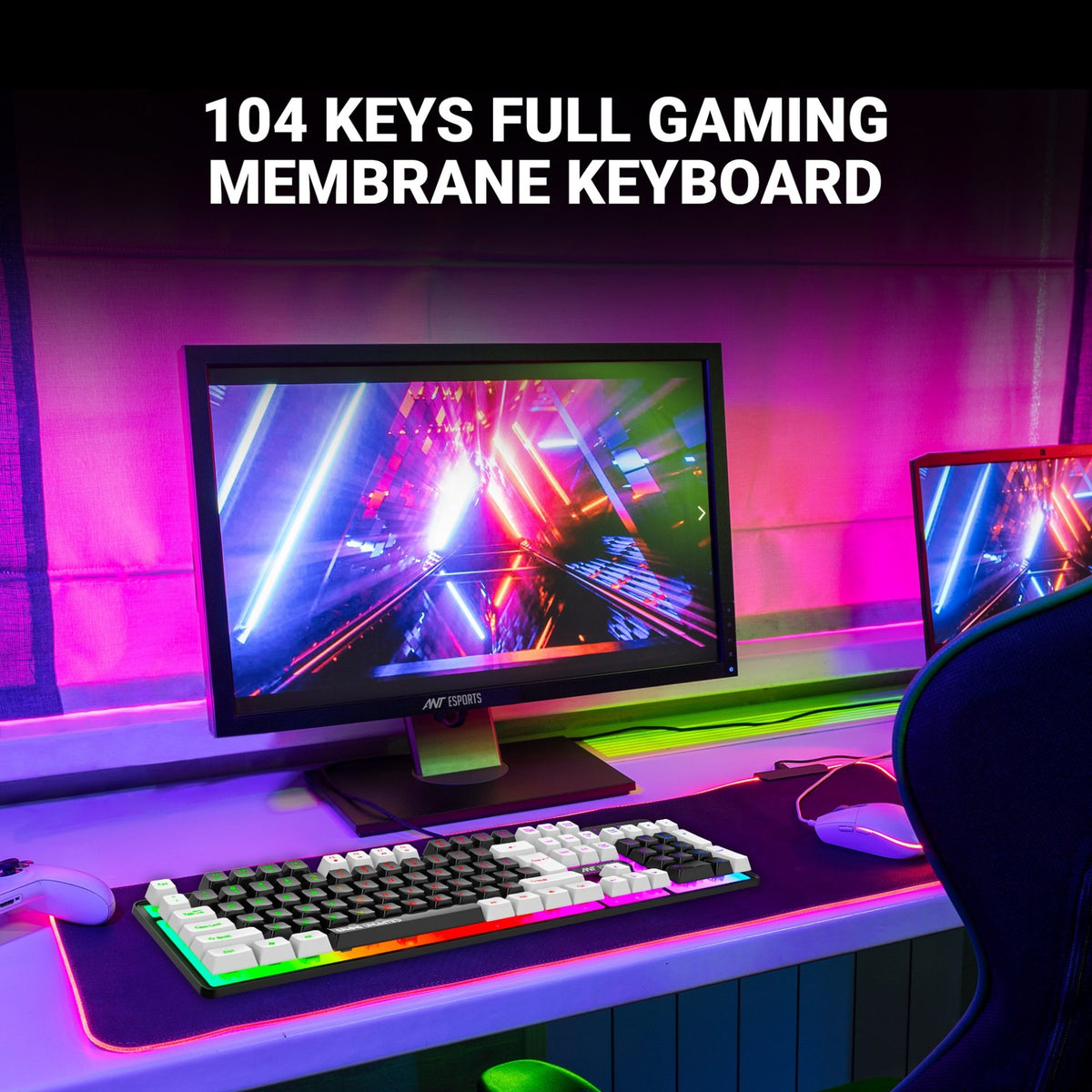 Ant Esports MK1450 Pro Backlit Membrane Wired Gaming Keyboard