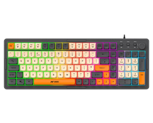 Ant Esports MK800 Pro Membrane wired Gaming Keyboard (Grey, Beige, Orange)