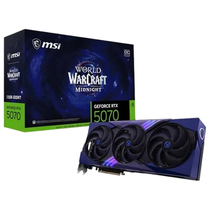 MSI GeForce RTX™ 5070 12G World of Warcraft® MIDNIGHT VOID EDITION OC