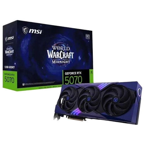 MSI GeForce RTX™ 5070 12G World of Warcraft® MIDNIGHT VOID EDITION OC