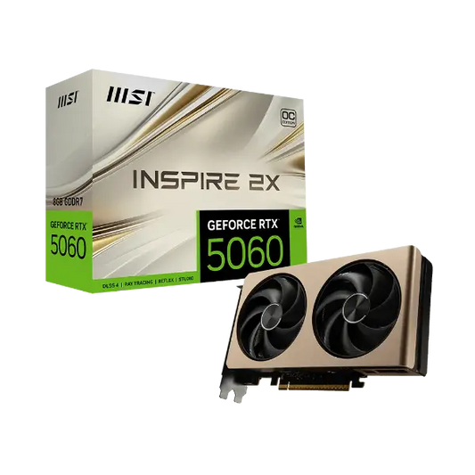 MSI GeForce RTX 5060 8GB Inspire 2X OC, Graphic Card