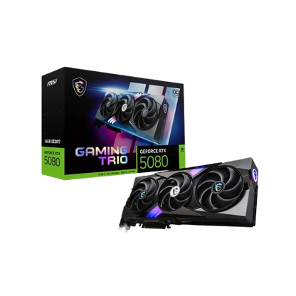MSI GeForce RTX 5080 16GB GAMING TRIO OC, Graphic Card