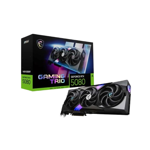 MSI GeForce RTX 5080 16GB GAMING TRIO OC, Graphic Card