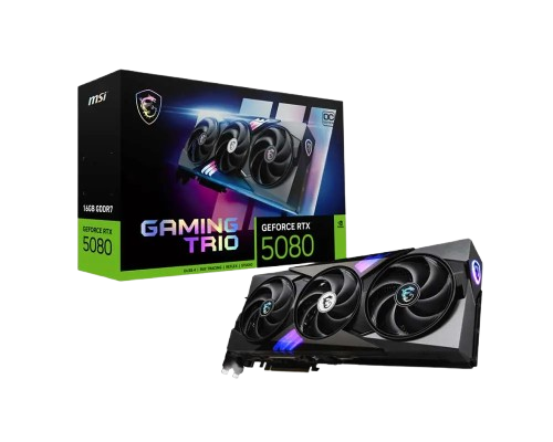MSI GeForce RTX 5080 16GB GAMING TRIO OC, Graphic Card