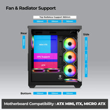 Foxin Phoenix Mid Tower Computer Case/Gaming Cabinet