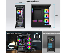 Foxin Phoenix Mid Tower Computer Case/Gaming Cabinet