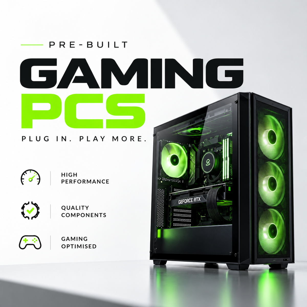AMD Ryzen 7 5800X Gaming PC- 16GB RAM, 500GB NVMe, 8GB 5050 Graphic Card