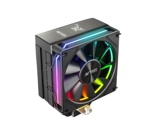 Ant Esports V6 Digital ARGB LGA1851/AM5 Black CPU Air Cooler