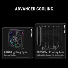 Ant Esports V8 Digital ARGB LGA1851/AM5 Black CPU Air Cooler