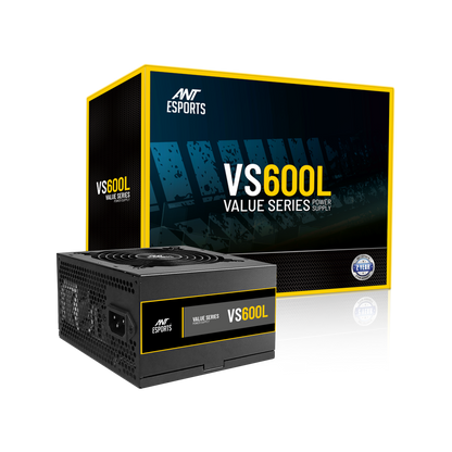 Ant Esports VS600L Value Series 600W Black Power Supply