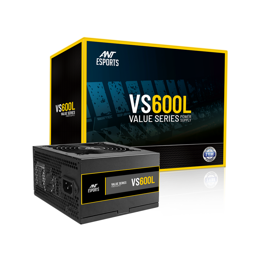 Ant Esports VS600L Value Series 600W Black Power Supply