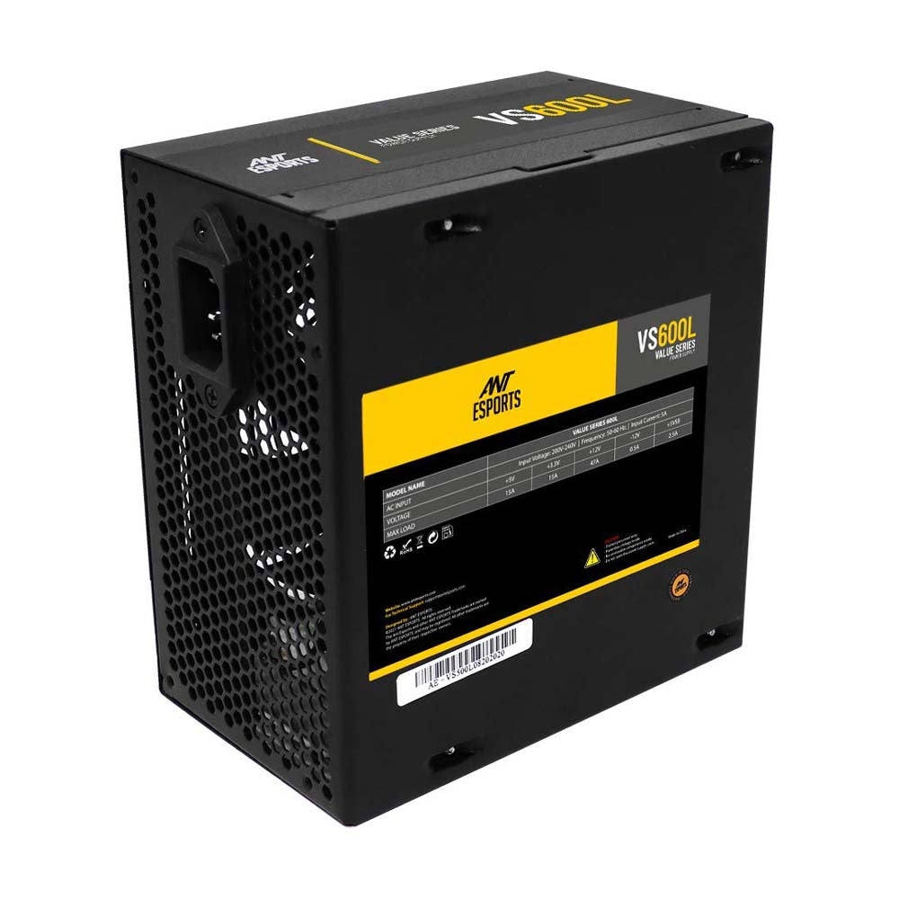 Ant Esports VS600L Value Series 600W Black Power Supply