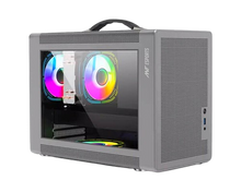 Ant Esports Box C Air Mini Tower Micro-ATX, Mini-ITX Grey Cabinet 120mm Fan