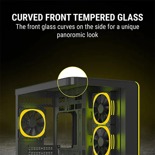 Ant Esports Crystal ARC Mid Tower Black Cabinet