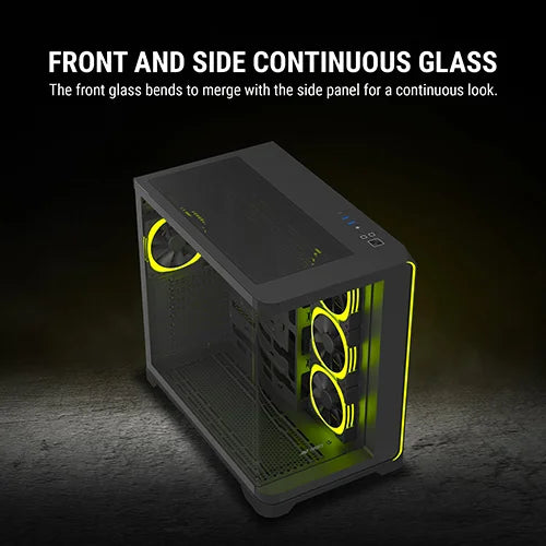Ant Esports Crystal ARC Mid Tower Black Cabinet