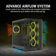 Ant Esports Crystal ARC Mid Tower Black Cabinet
