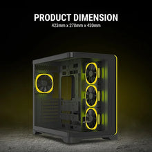 Ant Esports Crystal ARC Mid Tower Black Cabinet