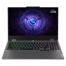 Lenovo LOQ, 12th Gen Intel Core i5 12450HX, RTX 3050-6GB, 16GB RAM, 512GB SSD, FHD, 15.6"/39.6cm, 144Hz, Windows 11, Office 2024, Grey, 2.4Kg, 83GS00PJIN, 3 Mon. Game Pass, Gaming Laptop