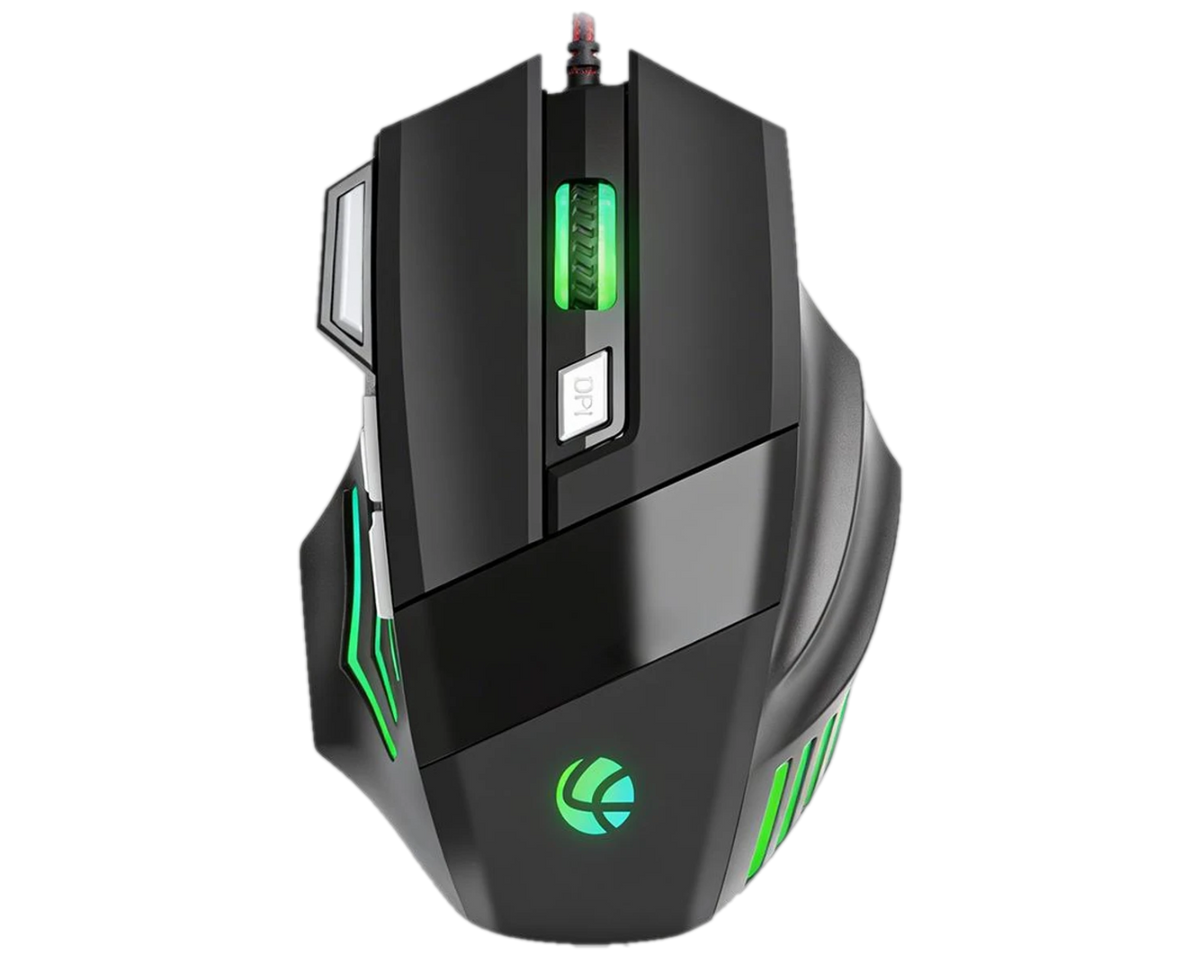 Lapcare LOX-509 Champ Wired RGB Gaming Mouse (Black)