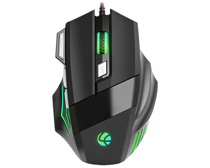 Lapcare LOX-509 Champ Wired RGB Gaming Mouse (Black)