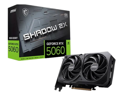 MSI RTX 5060 Shadow 2X OC 8GB GDDR7 Graphics Card