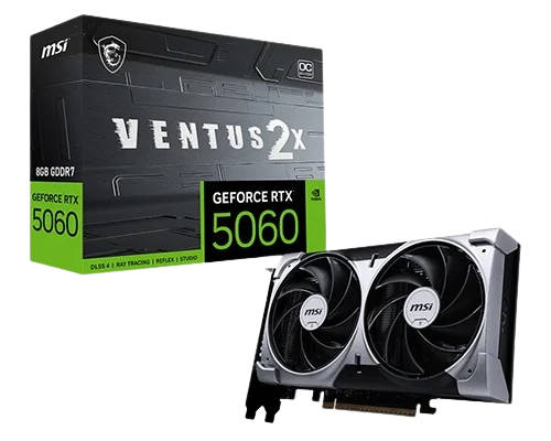 MSI RTX 5060 Ventus 2X OC 8GB GDDR7 Graphics Card
