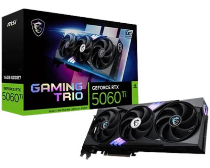 MSI RTX 5060 Ti Gaming Trio OC 16GB GDDR7 Graphics Card