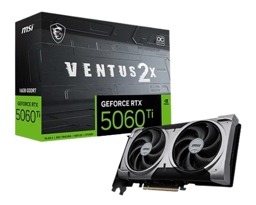 MSI RTX 5060 Ti Ventus 2X OC Plus 16GB GDDR7 Graphics Card