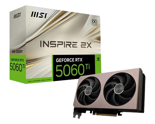 MSI GeForce RTX 5060 Ti 8GB Inspire 2X OC Graphic Card