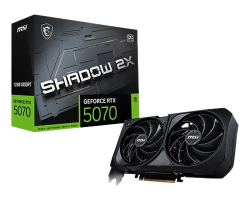 MSI GeForce RTX 5070 12GB SHADOW 2X OC, Graphic Card
