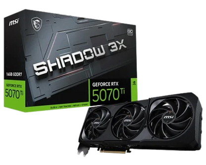 MSI RTX 5070 Ti Shadow 3X OC 16GB GDDR7 Graphics Card