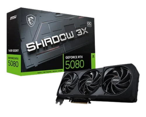 MSI RTX 5080 Shadow 3X OC 16GB GDDR7 Graphics Card
